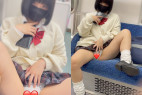 JK盗撮日記111 久しぶりの登場!!赤チェックあ○ちゃん風激カワロリロリJKを電車内とトイレ内で盗撮【※完全主観30分超撮影】