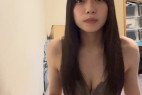 黒髪ロング美人の自撮り動画