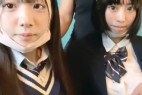 奇跡の可愛い女の子2人と夢の3P