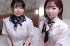 【オリジナル個撮】美人美容部員 先輩と後輩。夢のダブル中出し。