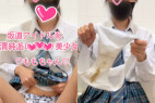 坂道系清純派美少女!ろりろりフェチモデルももちゃんのミニスカ青チェパンチラ!