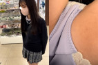 vol.17 グレーチェック制服激カワK逆さ撮り