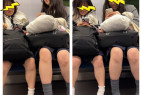 仲良し制服美女のエロ過ぎる対面真上からのミニスカ生脚567