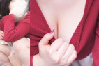 バレたけど、爆乳ちゃんのえちえちパンティと生乳で大サービスで結果オーライ!