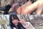 【zipダウンロード】激シコ自撮り美女①野外オナニー