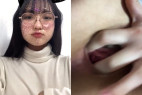 眼鏡女子の自撮りオナニーライブイ◯スタ