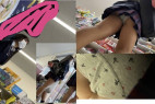 【4K】靴カメ逆さ撮り コンビニJK 必見!超接写P