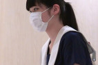 18才色白美乳黒髪美少女の絢奈ちゃん!バックの途中で彼氏からの連絡が来てしまって急いでフィニッシュ!