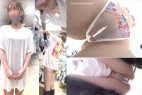 【超高画質】国宝級!!激カワショップ定員 透けた激エロTバックからパイパンおマ●コが丸見え!下着が全見えしちゃうオーバーTから覗