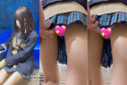 JK盗撮日記30  青チェックミニスカ美脚JKのスカートめくり【※ローアングル激シコ注意】