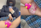JK盗撮日記74 続・青チェックあ○ちゃん風童顔ロリJKを電車内とトイレ内で盗撮【※24分超撮影・お金を貰って大胆におパンツ見せ