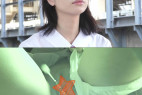 【電車痴かん】顔出し制服JK★夏帆激似の超清純癒し系美少女のパンツを切断して車内で生中出し★そのままトイレに連れ込みイラマ&顔射