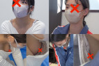 【救命講習/胸チラNo.40】ロケット巨乳の事務員さん/美カワ系保育士 一般参加2名