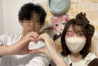 【メイドノーパン逆さ撮り】パイパンまんこ顔面騎乗位画角/推しの子=ランちゃんの【コンカフェ/パンチラ/ローアングル】
