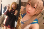 可愛いコスプレイヤーの自撮りオナニー