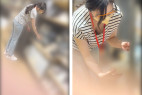 【店員個撮㉚】2名の店員さん!!/意外な!?巨乳店員さんの胸チラ&食い込みパンチラ/真面目な店員さんの胸チラ