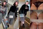 カメラ突っ込み(ギャル・JD・巨乳)~地下鉄のエスカレーター
