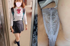 笑顔で挨拶してくれる子のあみあみパンツ