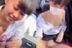 【無】素朴な受験生が車内でSEXさせられた動画です