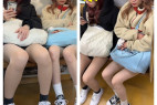 長編シリーズ746 仲良しギャルの美脚で男性陣を翻弄!2名の美人ギャル系お姉さんの真上・対面エロ過ぎるパンスト美脚
