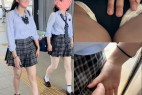 特典付き【忍射Ep41】ムサ生娘に触りとぶっかけ。朝の車内にて