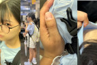 【忍射Ep47】生娘に触りとぶっかけ。夏の車内にて