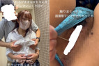 vol.100(超濃厚マン汁飛び出しくぱぁ、トイレでいじくり回し、手マンあり)フサフサマン毛激カワ青チェKの逆さ撮り→いじり倒し