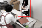 ⑥爆乳。ホルスタイン級のJ●オナ撮チカン。敗北オナニー撮影/バックヤードセクハラ【全画角Remix】