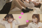 【お得3本】姉妹みたいな仲良し二人組たまごちゃん!恥ずかしがって意識しあってビクビク溢れまくり交互ハメ映像