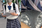 めくりとさかさ008 シンプル白パン+めくりバレ