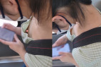 (乳首見え)夏休み中にパイスラのせいで覗かれた女子の胸(胸チラ)