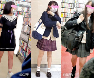 3本収録。可愛い美少女たちのスカートの中身