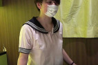 ボーイッシュで綺麗顔な20歳の明日香ちゃんは会話がはずむ面白い系。まったりフェラはほぼ顔出しで、初めてのハメ撮りはお腹にピュッ!