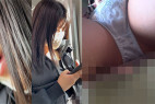 電車乳首チカン おっぱい丸出しで執拗に痴かんされるJD