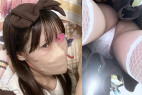 【メイドパンチラ逆さ撮り】新人の子④=・永愛(トア)ちゃんの純白day1.2【コンカフェ/ローアングル】