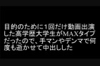 1回だけの動画出演