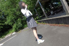 生パン丸出し!!セーラーでストレッチ!?着替えた後だからって油断禁物!