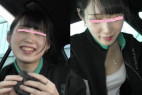 フェラチオ口内発射(キレ可愛女子の顔出し車内フェラ)