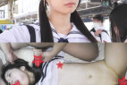 《250本記念W特典》【電車チカン】250人の頂点に立つ圧倒的美○女をチカン3人で4発射のヤリたい放題★1作目ダイジェスト付き