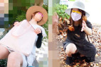 【美人ママたちの公園遊びに密着】【衝撃フロントすけすけパンツ&妊婦ママのかわいいイチゴ100%】