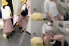 【vol.35】浮気!?ベビーカーママさん、子供の前でトイレエロ電話!