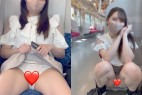 JD盗撮日記7 清楚風小悪魔ミニスカ美脚痴女大生を電車内とトイレ内で盗撮【※完全主観34分超長尺撮影】