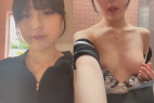 トイレで美女自撮り