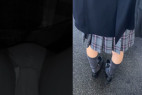素人プレイ日記166TRAIN目★ピンクのラインが可愛いチェックスカート女子の生態