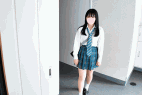 ほぼノーパンアナル丸見え前張りJKをエレベーター盗撮!