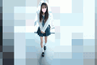 尻穴丸見え激細スレンダー美人JK!エレベーター盗撮